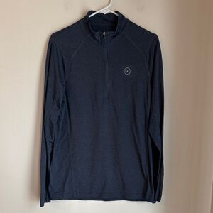 Travis Mathew Dark Blue Pullover men golf quarter zip lightweight performance S